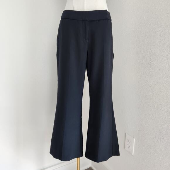 Y2K Express Design Studio Editor Black Cropped Flare Dress Pants Low Rise 4 - Picture 8 of 8